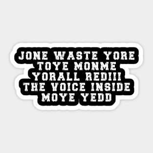 JONE WASTE YORE Funny I Miss You Jone Waste Yore Toye Monme Sticker